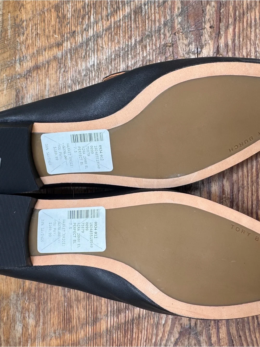 Tory Burch Black Leather Slip-On Loafers for Men